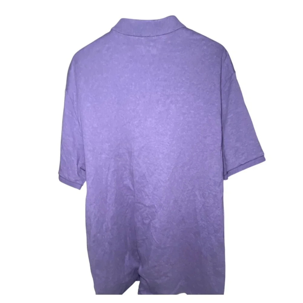 Ralph Lauren Polo Shirt Purple Heather Short Sleeve Soft Logo Casual Comfy Golf
